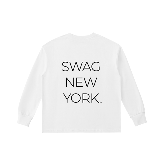 KIDS SWAGGIN Cotton Long-Sleeve Tee